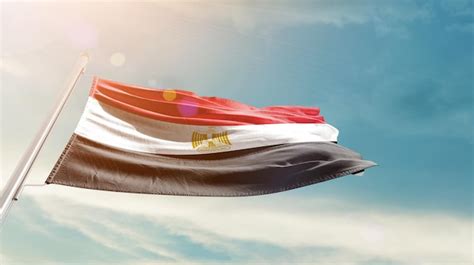 Premium Photo Egypt National Flag Waving