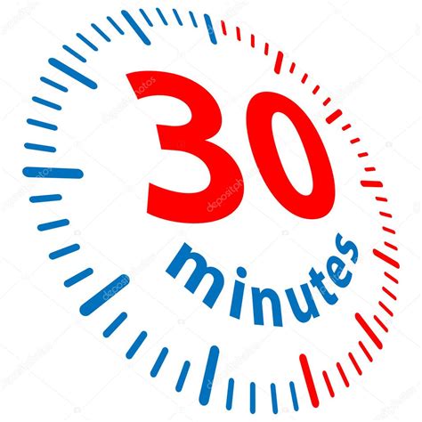 30 minutes — Stock Vector © Yuriy_Vlasenko #4895301