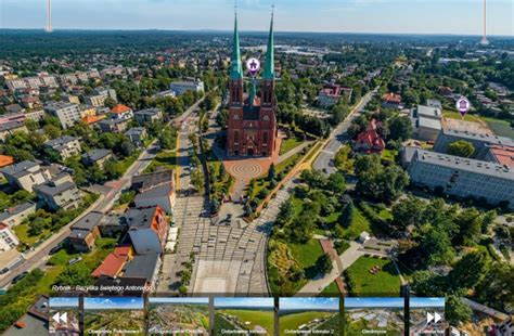 Rybnik z lotu drona Wybierz się w podniebny spacer po mieście