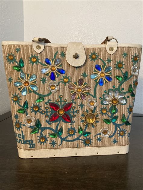 1965 Enid Collins Jewel Garden 3 Vintage Purse Handba Gem