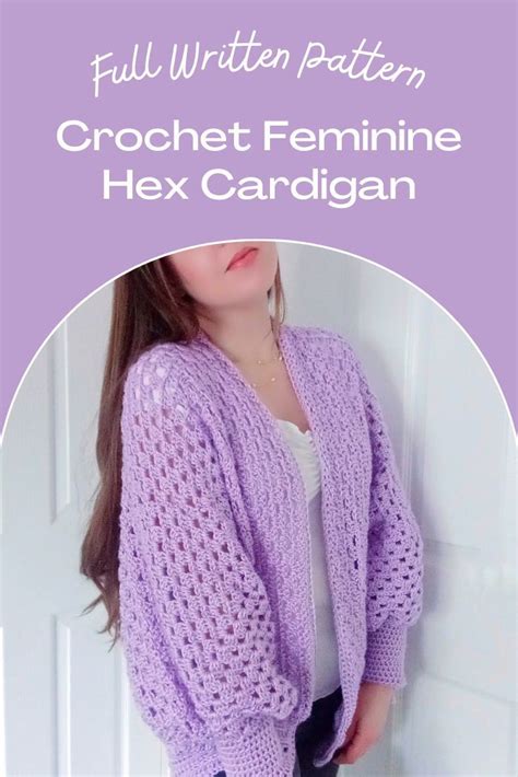 Crochet Hexagon Cardigan PATTERN How To Crochet Easy Hex Cardigan