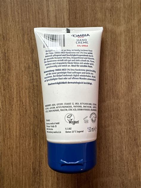 4 x Ombia Med 5 UREA Handcreme á 150 ml für trockene Haut eBay