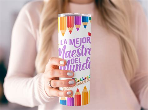 Spanish Teacher Tumbler Wrap Seamless Sublimation Teacher Appreciation