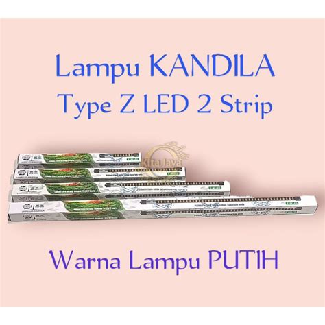 Jual Lampu Aquarium Kandila Type Z Led 2 Baris Putih Biru Shopee