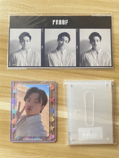 Jungkook Proof Weverse Pob Photocard With Frame Triptych Pob