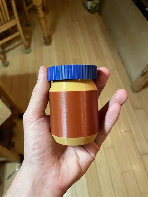 Peanut Butter Jar Container By Pixel Printing Download Free Stl Model