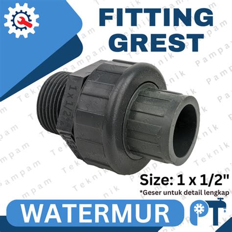 Jual Watermur Drat Grest Aw X Inch Union Socket Gres Kab