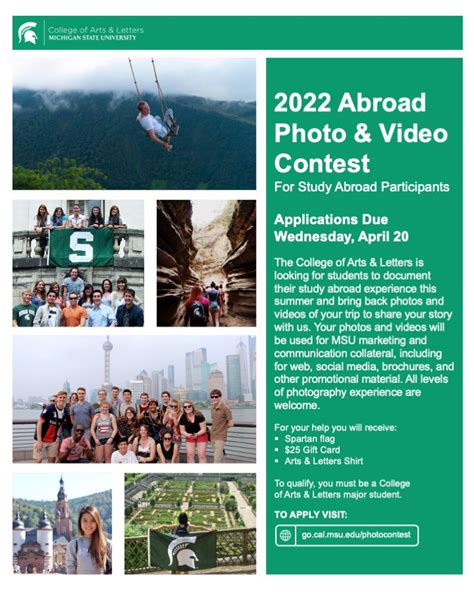 2022 Study Abroad Photo And Video Contest College Of Arts And Letters