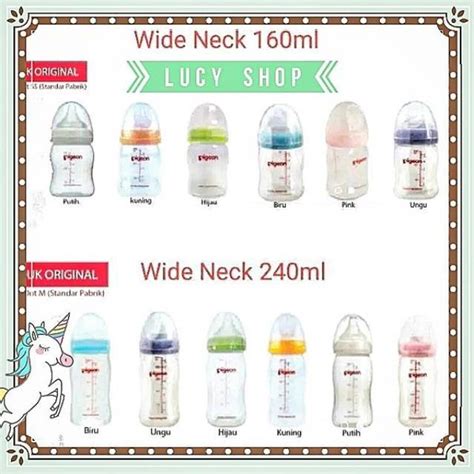 Jual Botol Pigeon Wideneck Ml Ml Peristaltic Plus Nipple Wide