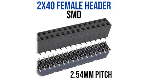 Header X Female Connector Mm Smd Micro Robotics