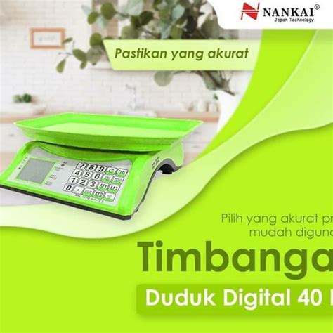 Jual TIMBANGAN DUDUK DIGITAL BUAH 40KG 40 KG PVC NANKAI Art 177