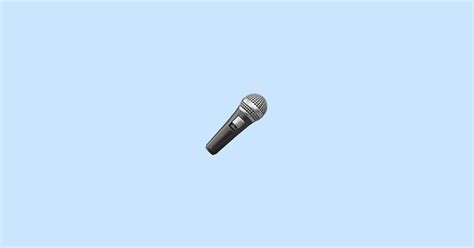 Microphone Emoji Meaning