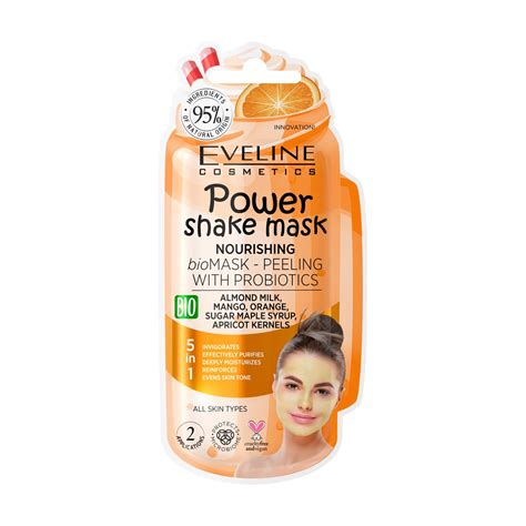 Уценка! Питательная биомаска-пилинг для лица Eveline Cosmetics Power ...