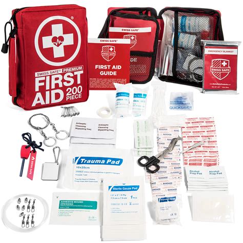 200 Piece Professional First Aid Kit For Home Car Or Work Plus