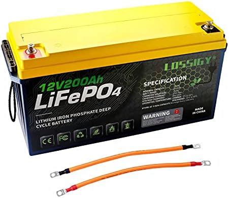 LOSSIGY 12V 400AH Deep Cycle Lithium Ion Lifepo4 Rechargeable Battery