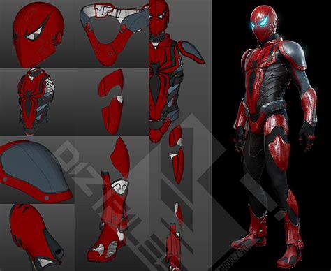 Spider Man Mkiii Armor Pepakura Cosplay File By Dizoex2 On Deviantart