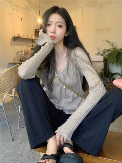 Acubi Ulzzang Y K Korean Cardigan Top Women S Fashion Tops