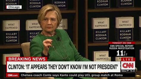 Clinton Jabs Fox News They Act Like I Won Cnn Video