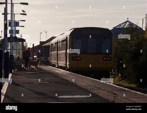 Arriva Northern Rail Class 142 Pacer Train At Morecambe With Waiting