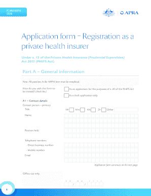 Fillable Online Apra Gov Application Form Registration As A Private