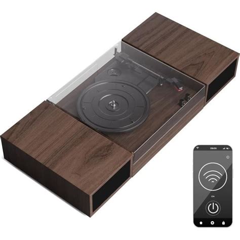 Auna Platine Vinyle Bluetooth Tourne Disque Vinyle Avec Haut Parleur