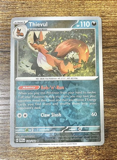 Thievul 120 182 Paradox Rift Holo Rare Pokémon TCG NM eBay