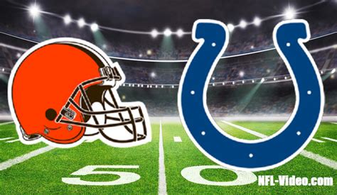 Cleveland Browns Vs Indianapolis Colts Full Game Replay Nfl Week