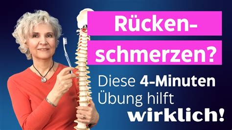 Rückenschmerzen auflösen durch Zähneputzen für Wirbelsäule