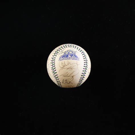 Al All Star Game Baseball Signed By With Tony Gwynn Chipper