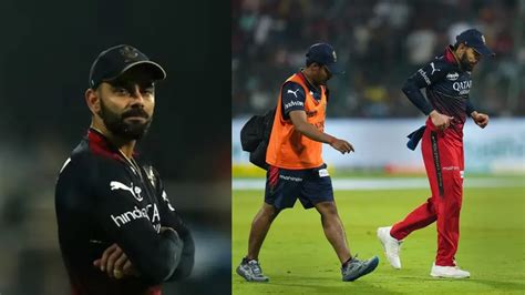 Virat Kohli Injured His Knee During Rcbvsgt Ipl Match Rcb Coach