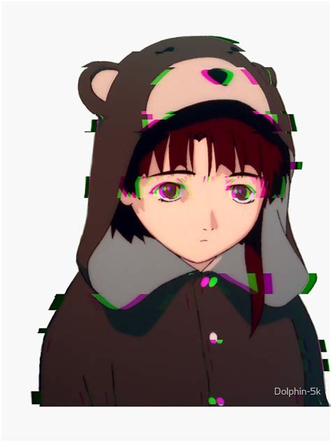 Lain Glitch Sticker For Sale By Dolphin 5k Redbubble