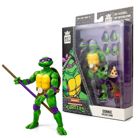 Figura de acción TMNT BST AXN Coleccionable NES Donatello 5 pulgadas