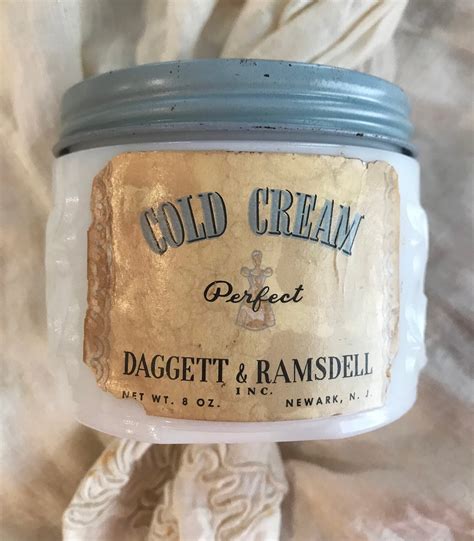 Milk Glass Cold Cream Perfect Jar Daggett Ramsdell Blue Etsy