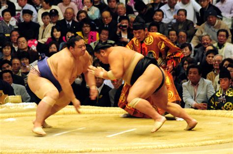 Sumo Kaio_vs._Chiyotaikai_March_2009 - Unique Japan Tours