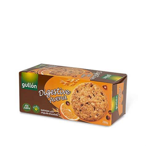 Galletas Digestive Avena Naranja Con Chocolate Gullón