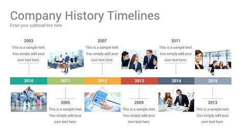 Company History Timelines Diagrams Powerpoint Presentation Template