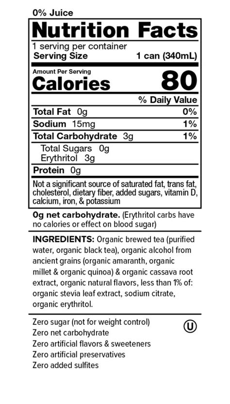 Sweet Tea Nutrition Facts Besto Blog