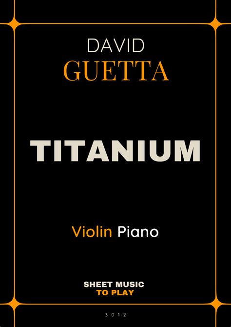 Titanium Arr C Sar Madeira By David Guetta Featuring Sia Sheet Music