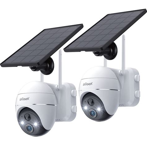 Iegeek Ptz Solar Security Camera System Wireless Wifi Outdoor