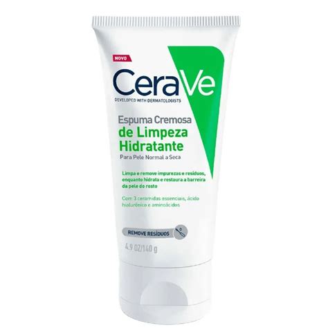 Espuma Cremosa De Limpeza Hidratante CeraVe Sem Perfume 140g