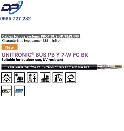 Cáp LAPP KABEL UNITRONIC BUS PB Y 7 W FC BK Chính Hãng Chống Nhiễu