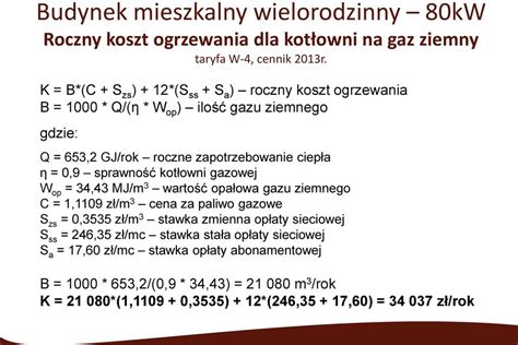 Analiza techniczno ekonomiczna korzystania z ciepła systemowego w