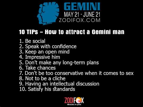 How To Attract A Gemini Man 10 Tips To Seduce And Conquer His Heart