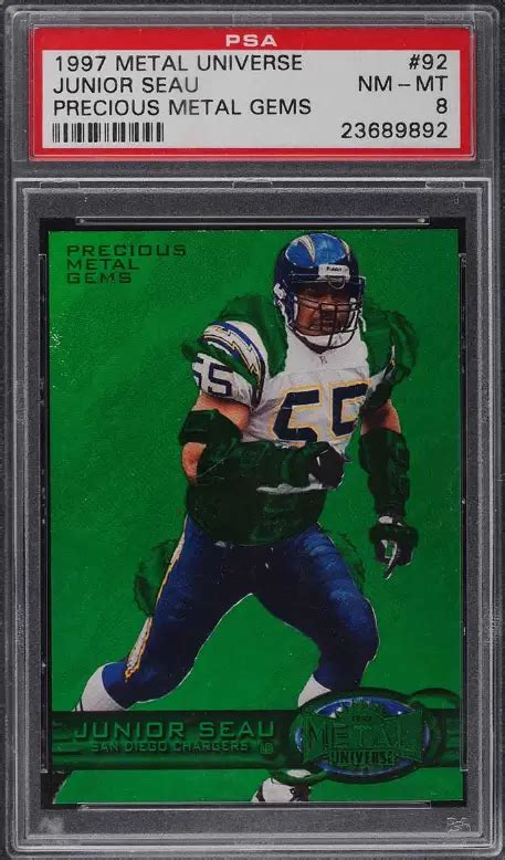 10 Most Valuable Junior Seau Football Cards