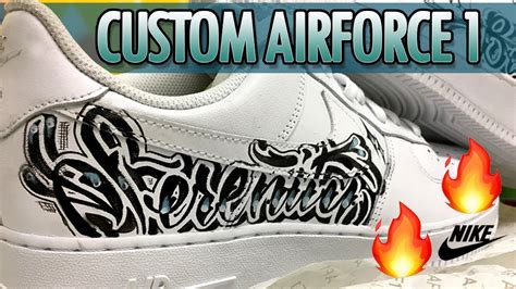 Custom Graffiti Nike Air Force 1 Youtube