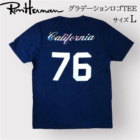 【目立った傷や汚れなし】★希少★ Ron Herman Rhc ロンハーマン グラデーション カリフォルニアロゴ バックプリント Tシャツ