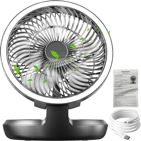 Amazon Mini Oscillating Desk Fan Small Usb Fan Quiet Personal