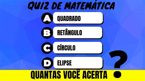 Quiz De Matem Tica Quiz De Matem Tica Ensino Fundamental Youtube