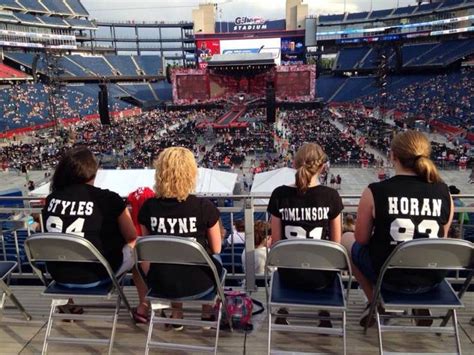 Gillette Stadium Section 142 Row 36 Seat 4 One Direction Tour