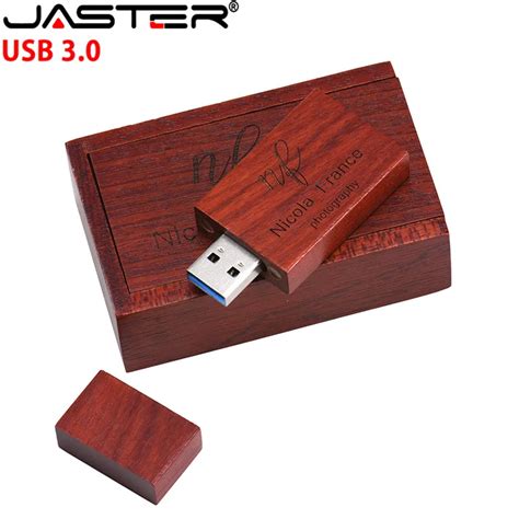 Jaster Usb Wood Drive Square Usb Push Pull Box Gb Gb Gb Gb